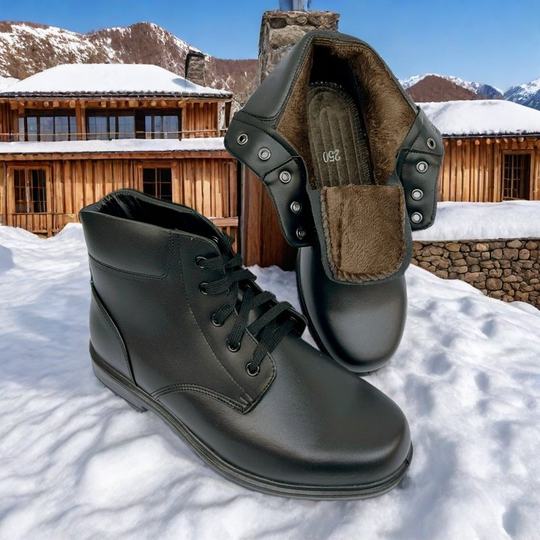 际华士兵绒皮鞋毛皮鞋冬季正品真皮羊毛靴加绒保暖棉靴棉鞋防寒靴