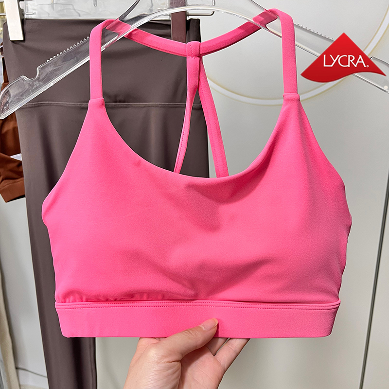 LYCRA裸感瑜伽文胸性感带垫美背训练健身内衣运动防震聚拢全罩杯,淘宝优惠券,粉丝福利购,淘宝优惠卷