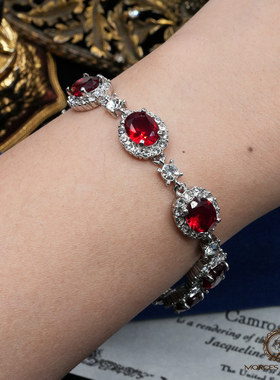 奥黛丽赫本水晶古董项链手链