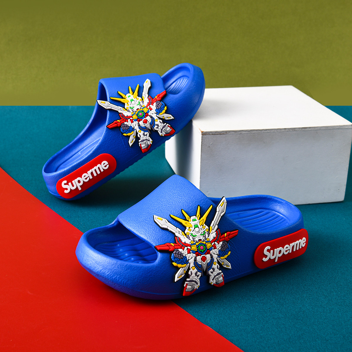 儿童拖鞋高达系列男童凉拖鞋卡通居家宝宝防滑浴室洗澡中大童软底,淘宝优惠券,粉丝福利购,淘宝优惠卷