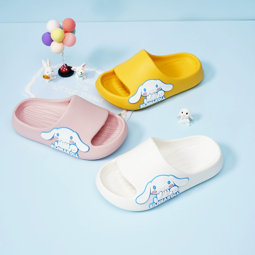 Летние детские тапочки, мультяшные нескользящие слайдеры для принцессы, мягкая подошва