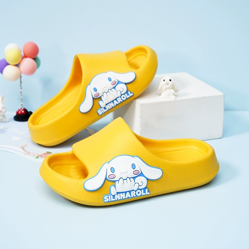 Летние детские тапочки, мультяшные нескользящие слайдеры для принцессы, мягкая подошва