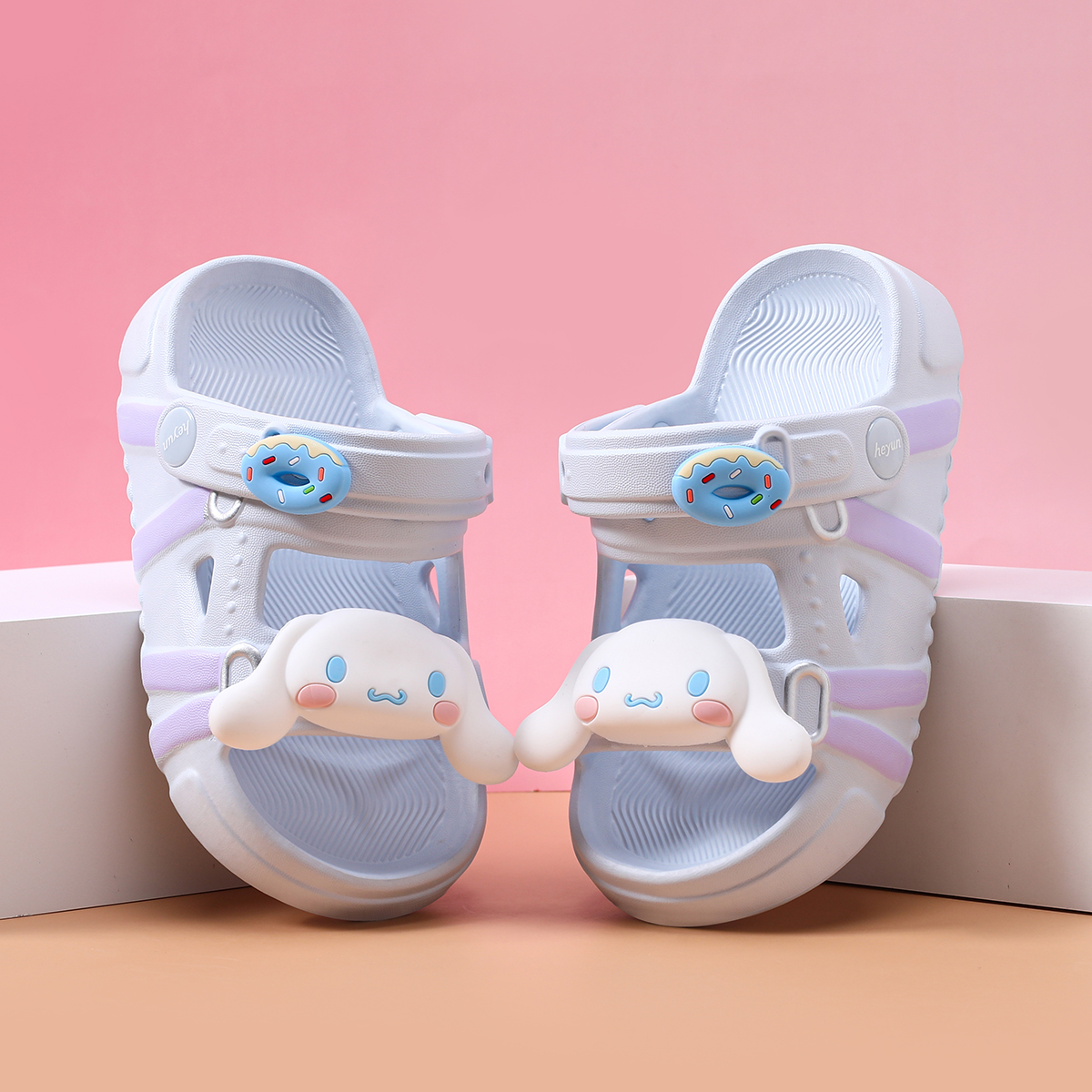 美乐蒂女童拖鞋儿童凉拖鞋可爱宝宝夏季防滑软底女孩凉拖鞋踩屎感 - 图1