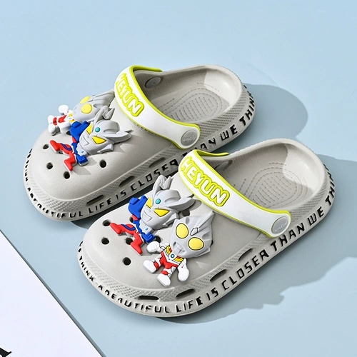 Ultra, детские тапочки для мальчиков, туфли, летний детский Ультрамен Тига, нескользящие сандалии