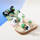 Детские летние тапочки для мальчиков для выхода на улицу, детская нескользящая пляжная обувь