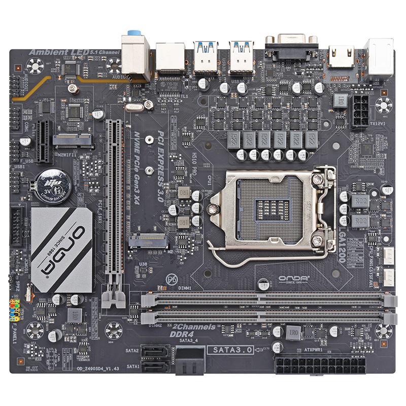 昂达H510PRO台式电脑LGA1200主板10/11代U双通道ddr4 win7/10/11 - 图1