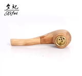 Мужской деревянный портативный мундштук ручной работы