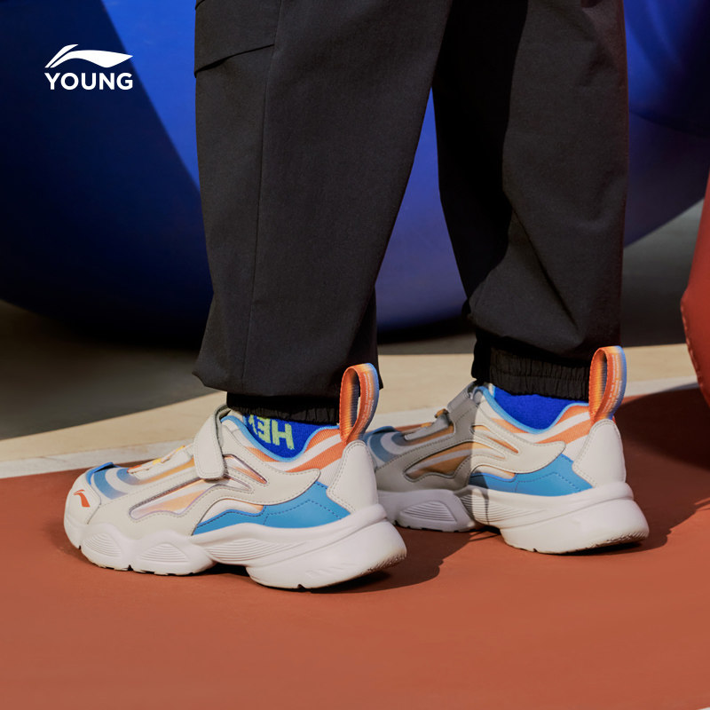 李宁小极光网面透气男童运动鞋童鞋 liningkids运动鞋