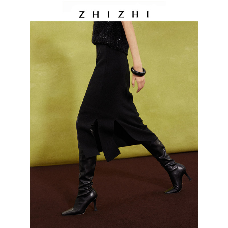 zhizhi致知一雨金针织2021半身裙 致知服饰半身裙