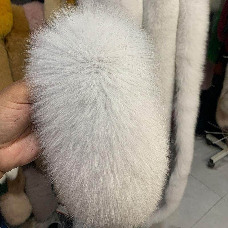 定制新中式汉服斗篷狐狸毛条真毛袖口毛毛袖套旗袍披肩皮草毛边女,淘宝优惠券,粉丝福利购,淘宝优惠卷