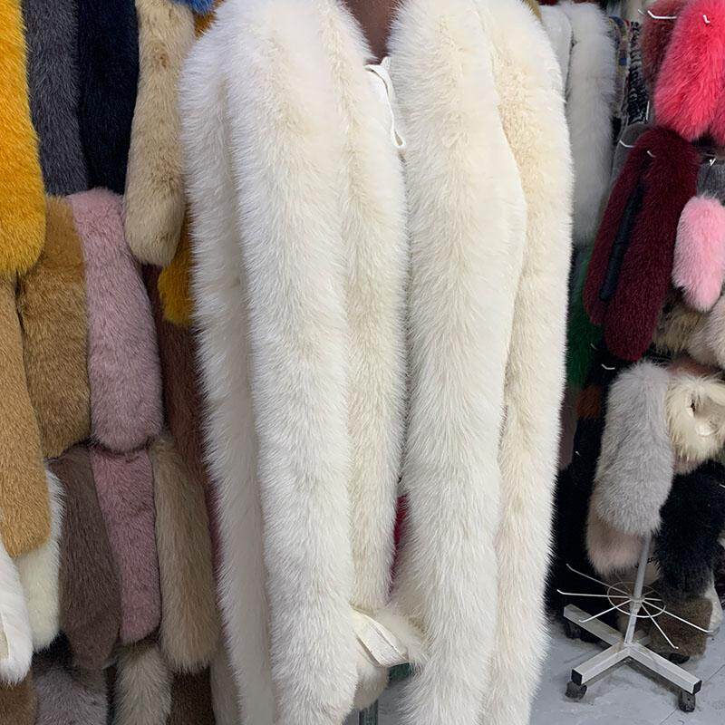 定制新中式汉服斗篷狐狸毛条真毛袖口毛毛袖套旗袍披肩皮草毛边女,淘宝优惠券,粉丝福利购,淘宝优惠卷