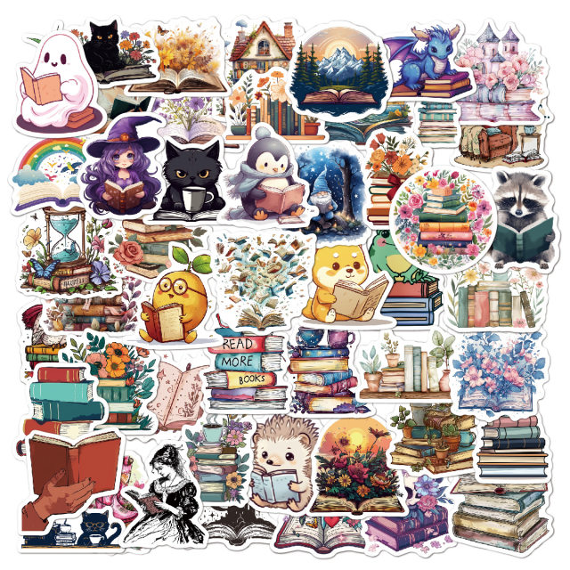 Read more, love reading waterproof sticker ins