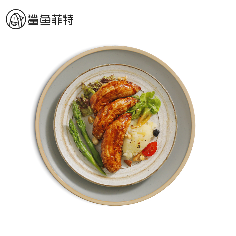 鲨鱼菲特旗舰店60袋纯肉】鲨鱼菲特速食鸡胸肉健身即食代餐食品低脂轻食鸡肉减脂3