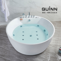 Quin Double Lovers Luxury Massage Bathtub Integrated Seamless Round Independent Bathtub Net Red Folk Juku Thermostatic Bath