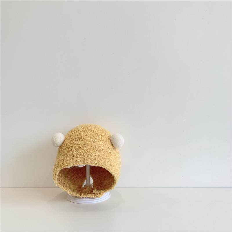 婴儿帽子秋冬季女宝宝可爱超萌女童婴幼儿童秋冬款男宝护耳毛线帽,淘宝优惠券,粉丝福利购,淘宝优惠卷