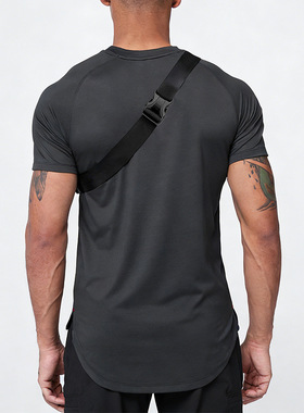 运动胸包男户外Men's Sports Fanny Pack Waterproof PVC Cycling