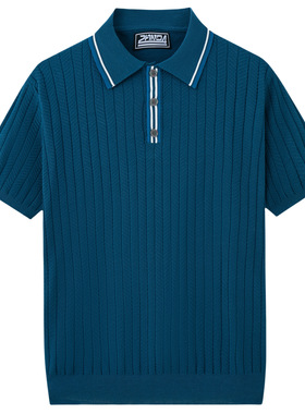 men's t-shirts男装 男士休闲短袖针织衫上衣 休闲针织polo衫