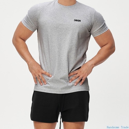 Man Gym clothes t-shirt for men fitness crossfit t shirt Tee-图2