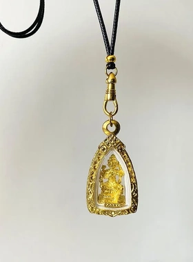 工厂直销泰国原版佛牌链保色18K鎏金扣钛钢鹰钩扣不掉色弹簧扣