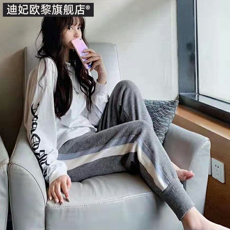 秋冬季外穿时尚潮妈装加绒孕妇裤子 迪妃欧黎孕妇打底裤