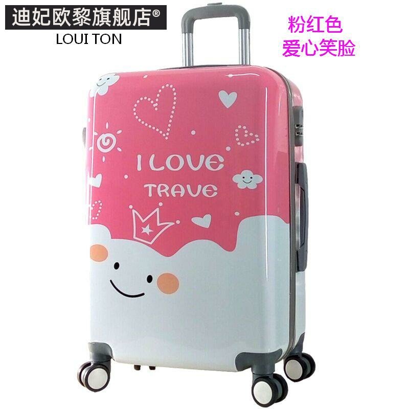 卡通万向轮男女扩展小淸新拉杆箱 迪妃欧黎旅行箱