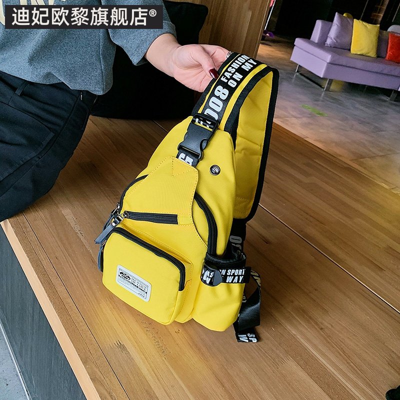 女胸包2019新款春女士胸包斜跨包帆布百搭胸前包斜跨胸包女潮包小_虎窝淘