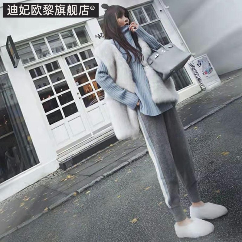 秋冬季外穿时尚潮妈装加绒孕妇裤子 迪妃欧黎孕妇打底裤