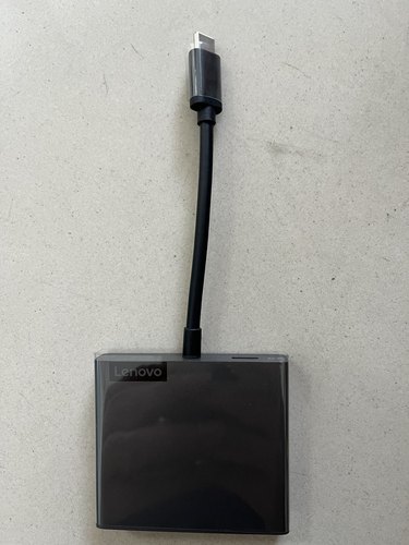 联想USB-C4合1便携扩展器Type-c转HDMI和VGA和USB3.0 带45w充电口 - 图3