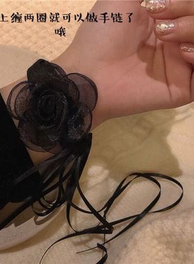 朋克白色丝绒手链哥特