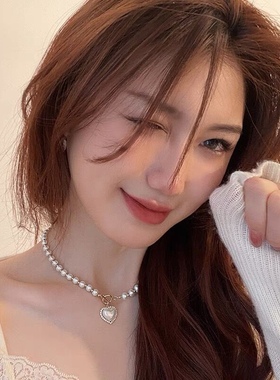 项链颈链爱心轻奢锁骨链