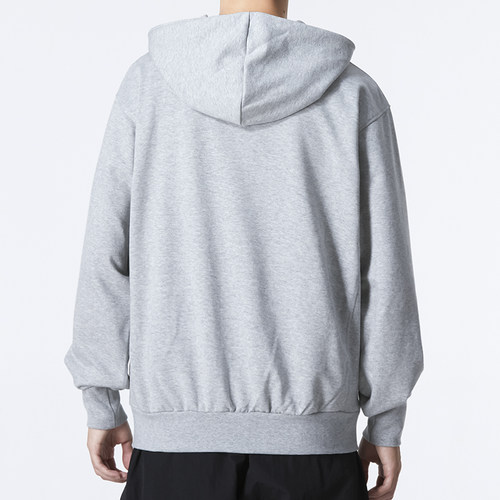 Nike耐克针织棉质灰色外套男宽松运动上衣透气休闲连帽夹克DQ5817 - 图2