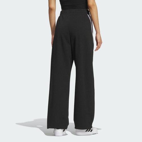 adidas阿迪达斯秋新款女三条纹针织长裤运动休闲香蕉裤宽松KF4928 - 图0