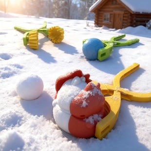 儿童雪球夹子打雪仗模具