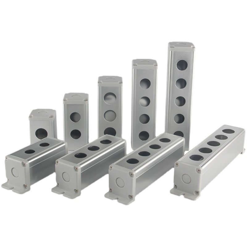 金属按钮盒16/19/22mm铸铝开关控制盒1/2/3/4/56孔带耳防水接线盒,淘宝优惠券,粉丝福利购,淘宝优惠卷