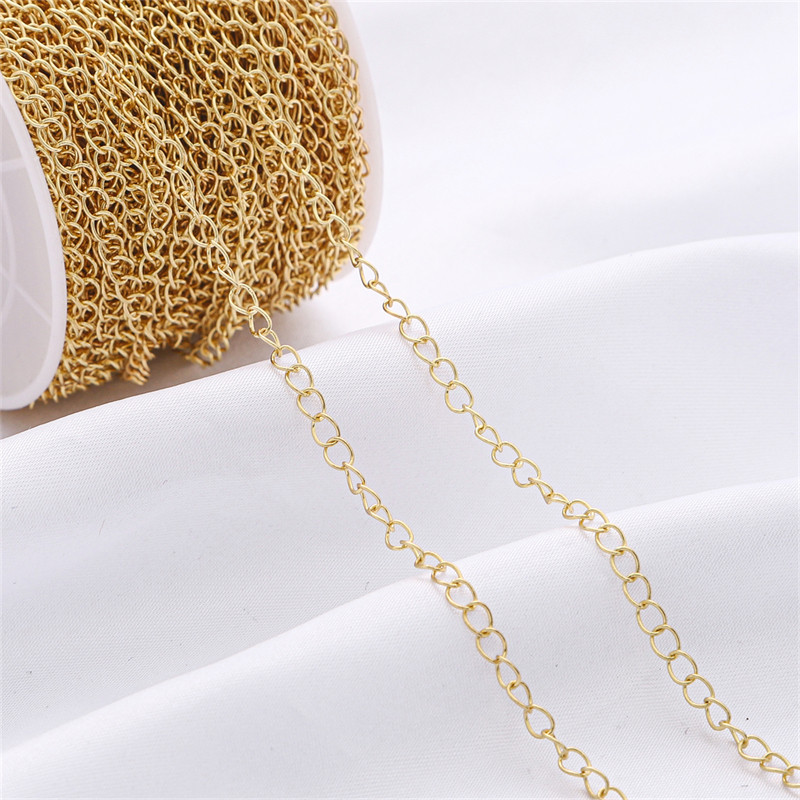 保色金链子铜制14K18K包金细链条流苏O字链延长项链手链diy材料包,淘宝优惠券,粉丝福利购,淘宝优惠卷