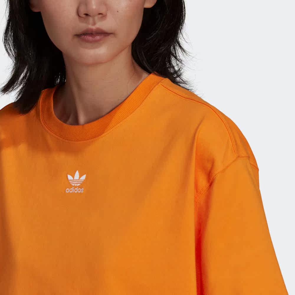 官方outlets阿迪达斯女宽松bf t恤 adidasoutlets店运动T恤
