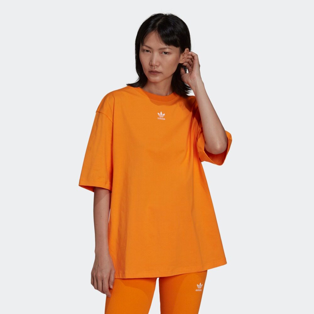官方outlets阿迪达斯女宽松bf t恤 adidasoutlets店运动T恤