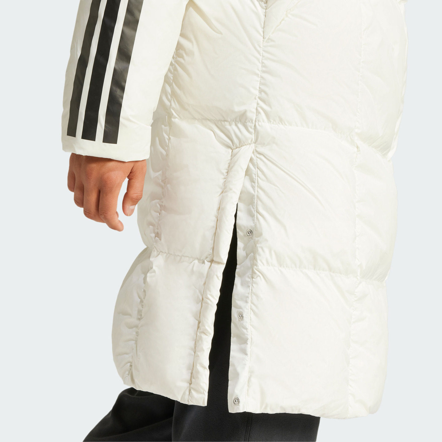 暖「芯」科技600蓬长款保暖连帽鸭绒羽绒服男冬季adidas阿迪达斯