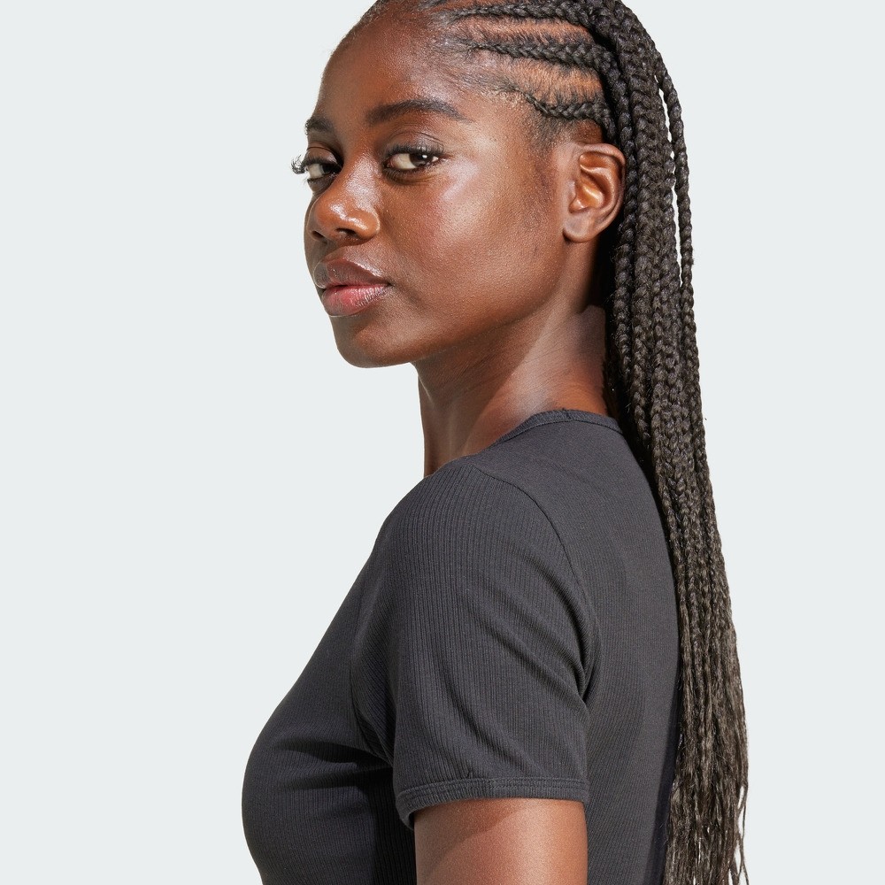 经典圆领露腰紧身短袖T恤女夏季adidas阿迪达斯官方outlets三叶草,淘宝优惠券,粉丝福利购,淘宝优惠卷