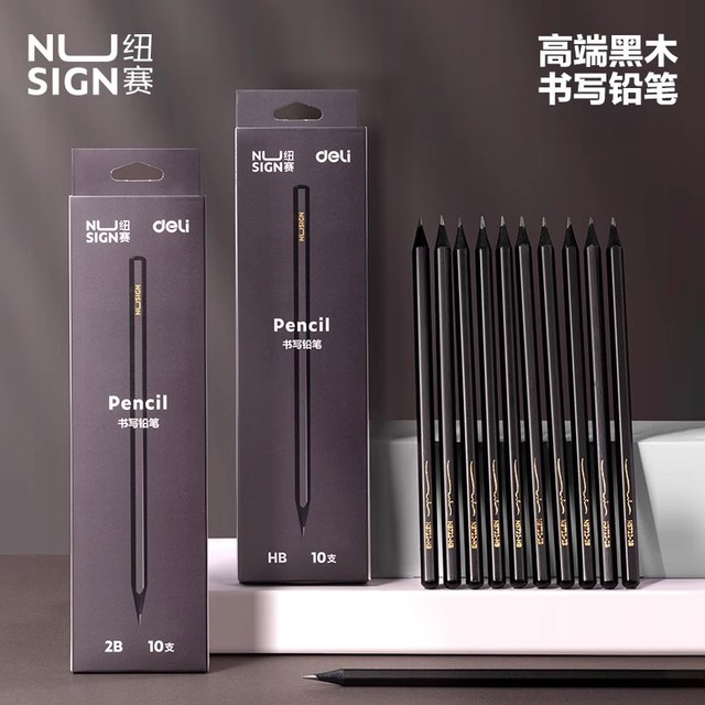 Nusign black wood pencil writing and painting non-toxic