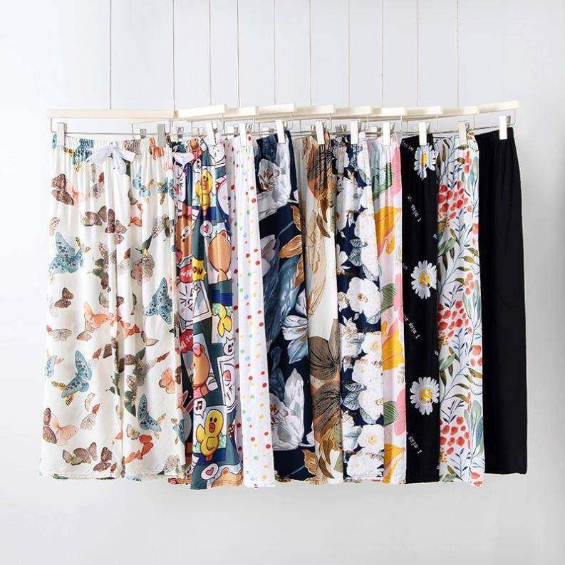 夏季新款沙滩裤女士绵绸长裤家居裤月子裤人造棉棉绸大码防蚊裤子,淘宝优惠券,粉丝福利购,淘宝优惠卷