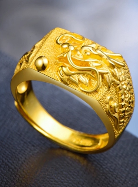 奢华男高端立体精致戒指霸气百搭