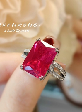 大克拉女精致戒指指环冷淡风高级