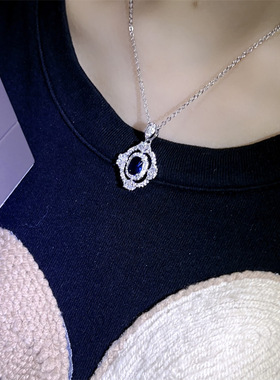 奢华高端女项链吊坠锁骨链不掉色