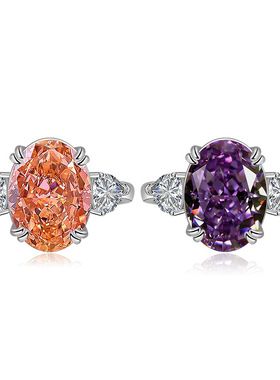 设计新款超闪冰花切戒指干枯百搭