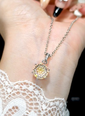 简约气质烟花切璀璨干邑色戒指女