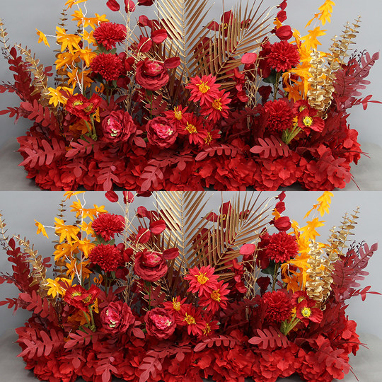 Wedding flower arrangement, artificial flowers, wedding decoration