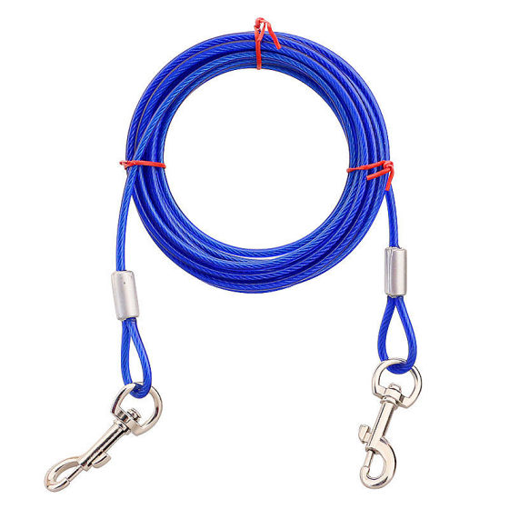 Small dog double hook lengthened anti-bite dog leash