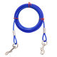 Small dog double hook lengthened anti-bite dog leash
