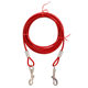 Small dog double hook lengthened anti-bite dog leash